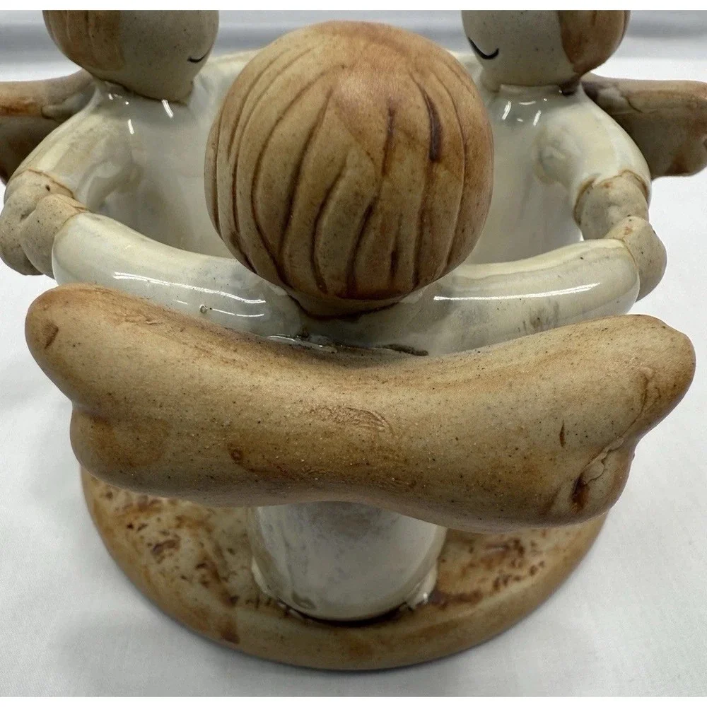Christmas Three Angels Holding Hands Candle Tea Lite Holder By TII Productions‎